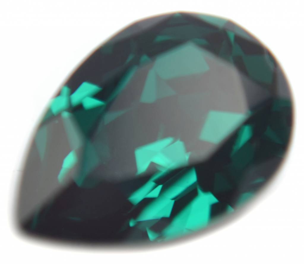 Swarovski druppel Emerald 14x10mm-Kraaltjes van Renate