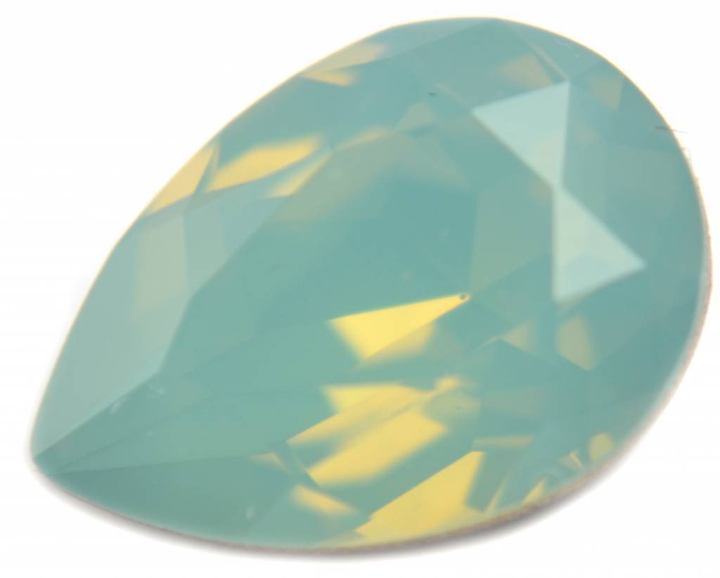 Swarovski druppel Pacific Opal 14x10mm-Kraaltjes van Renate