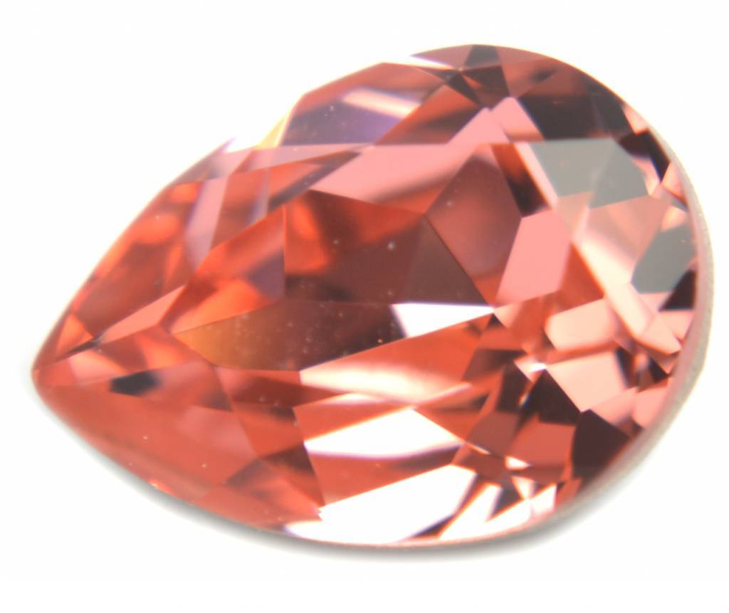 Swarovski druppel Rose Peach 14x10mm-Kraaltjes van Renate
