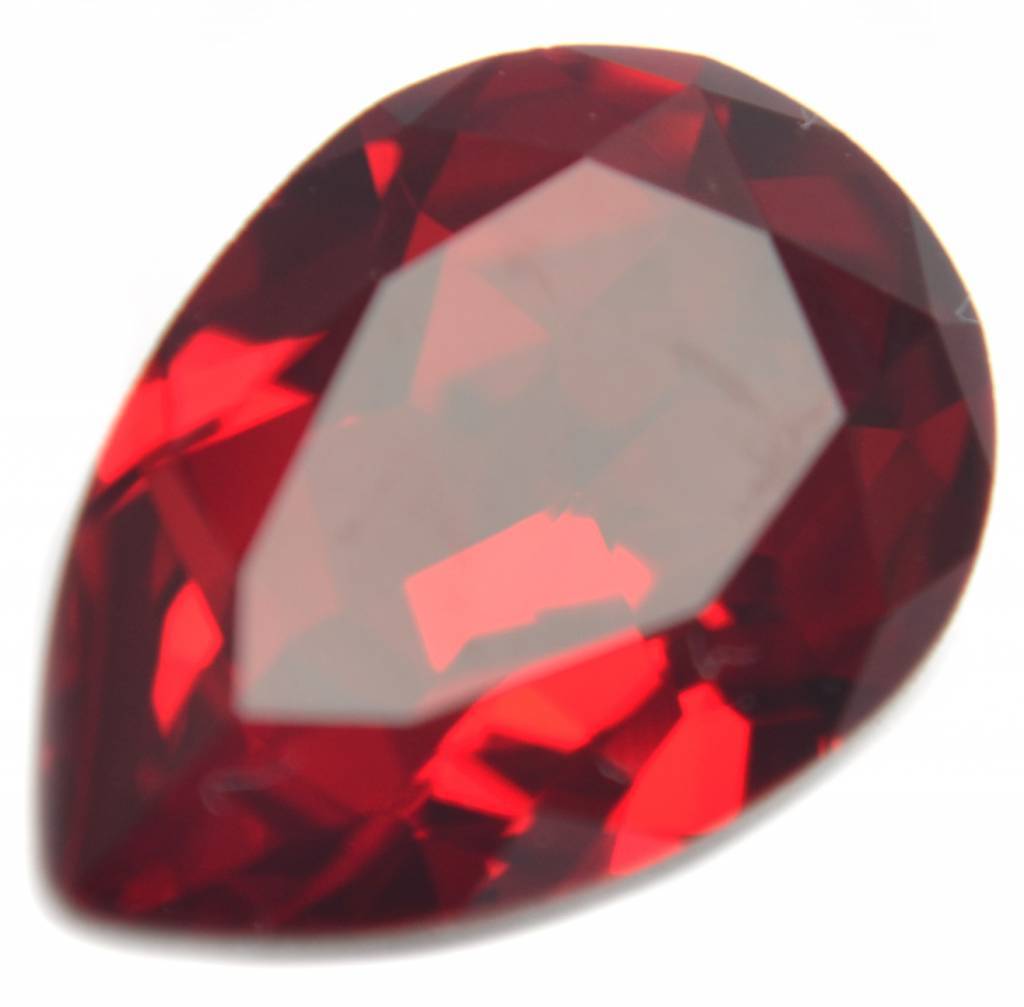 Swarovski druppel Siam 14x10mm-Kraaltjes van Renate