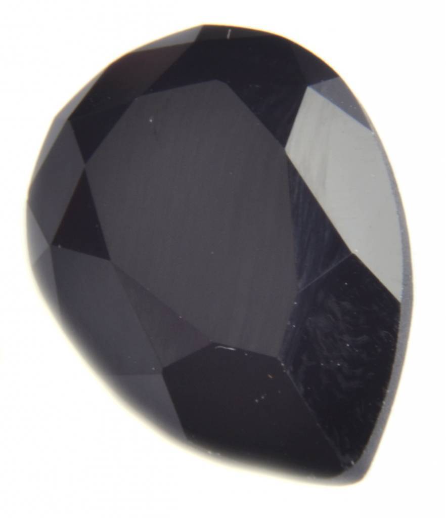 Swarovski druppel jet 14x10mm-Kraaltjes van Renate