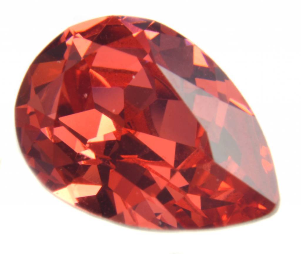 Swarovski druppel padparadscha 14x10mm-Kraaltjes van Renate