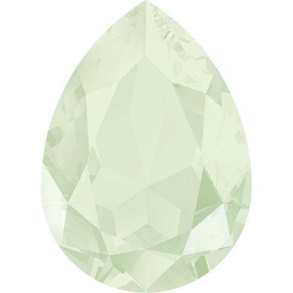 Swarovski druppel powder green 14x10mm-Kraaltjes van Renate