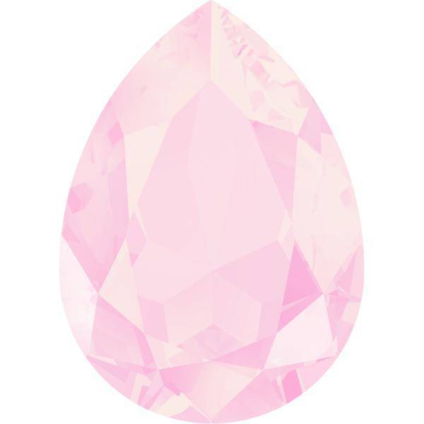 Swarovski druppel powder pink 14x10mm-Kraaltjes van Renate