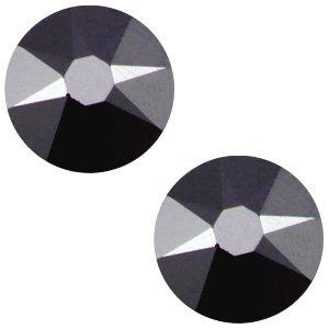 Swarovski flatback SS34 (7mm) Jet Hematite-Kraaltjes van Renate