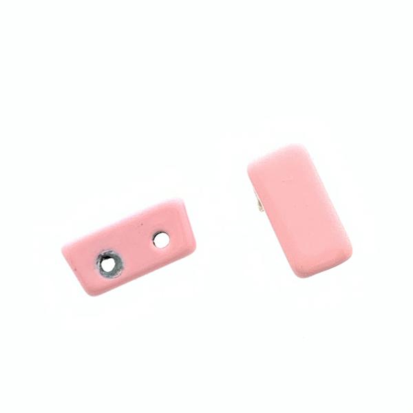 Tegel kraal smal Pink 8x4x4mm-Kraaltjes van Renate