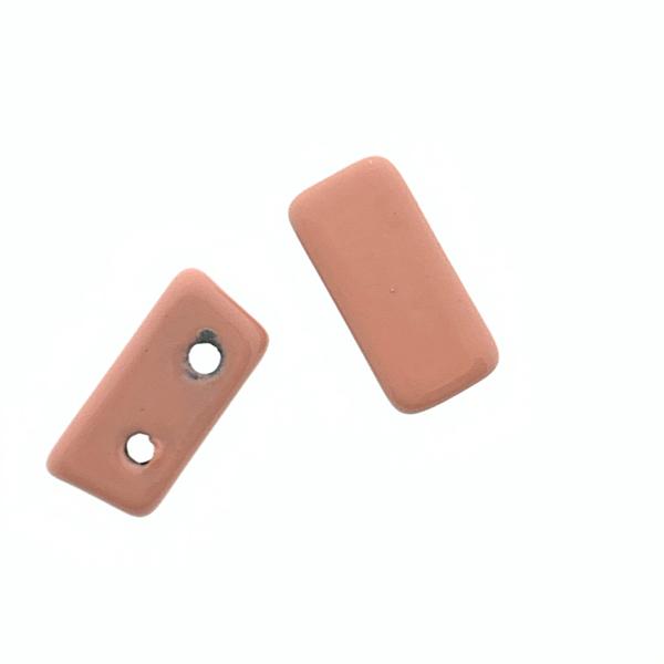 Tegel kraal smal Salmon 8x4x4mm-Kraaltjes van Renate