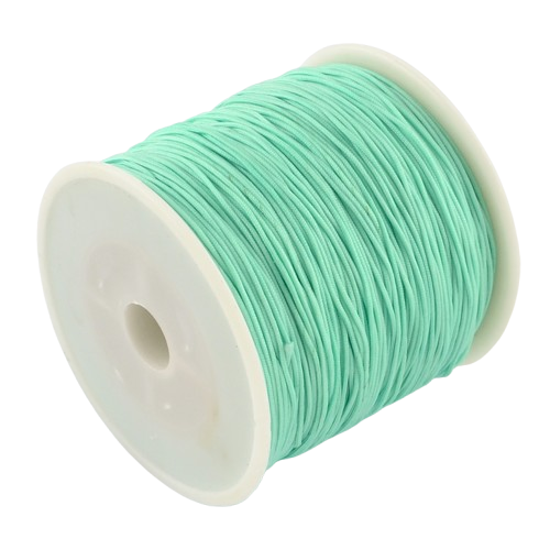 Titel: Nylon Rattail Koord Mint Groen 0.5mm - 5 meter-Koord-Kraaltjes van Renate