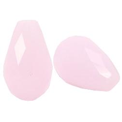 Top facet kralen druppel Light pink 10x15mm-Kraaltjes van Renate