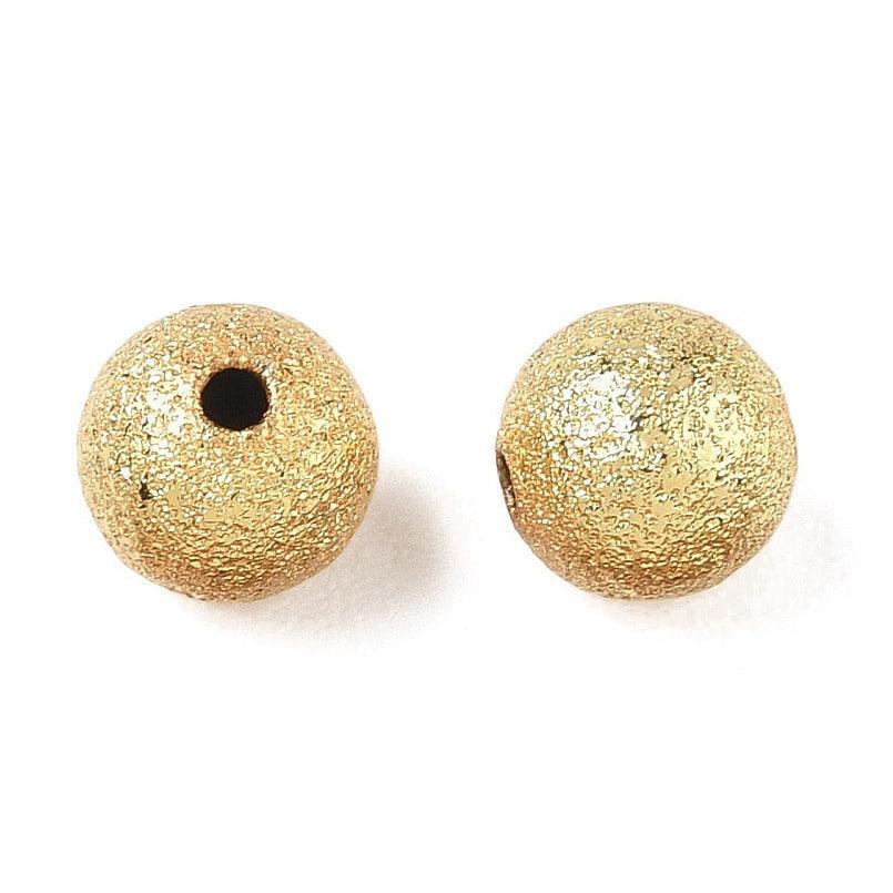 Kraal Brass Stardust Rond Premium Goud 8mm - per stuk-Kralen-Kraaltjes van Renate