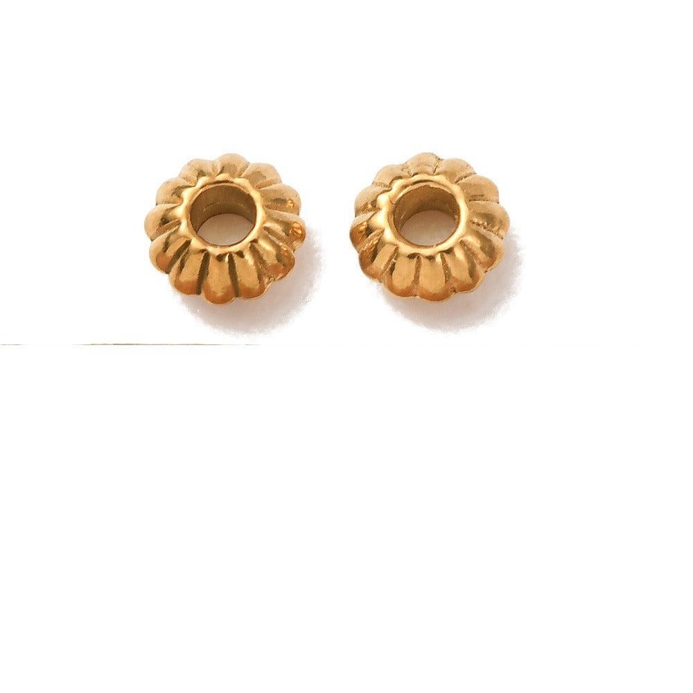 Tussenkraal Rondel Premium RVS Goud 5x2.5mm - per stuk-Kralen-Kraaltjes van Renate