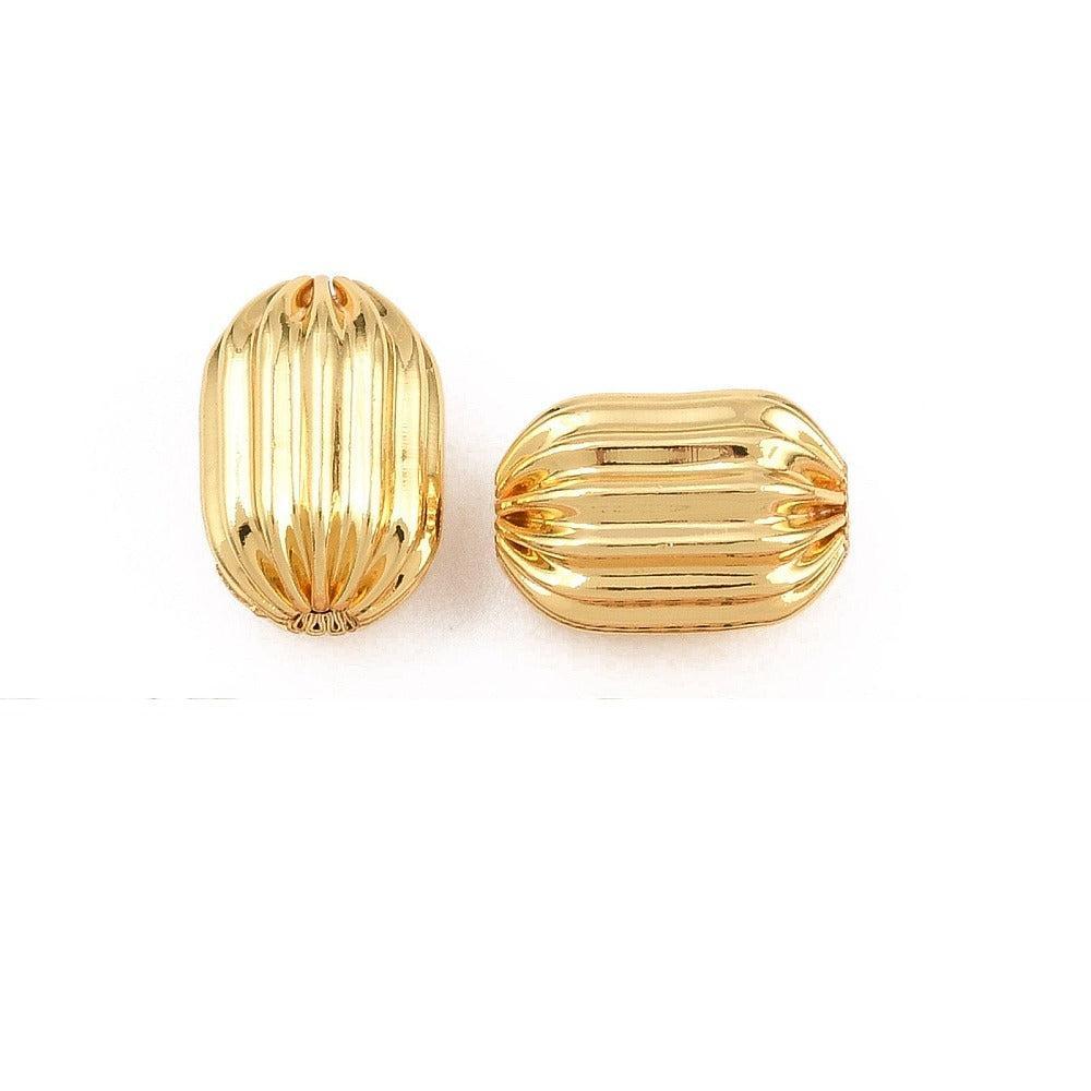 Tussenkraal Ton Brass Goud 12mm - per stuk-Kralen-Kraaltjes van Renate