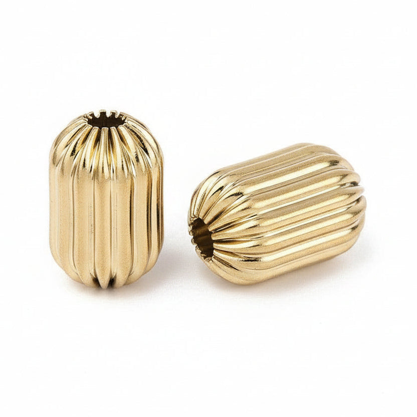 Tussenkraal Ton Premium RVS Goud 12mm - per stuk-Kralen-Kraaltjes van Renate