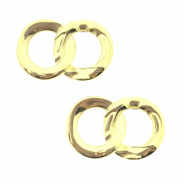 Tussenzetsel Chain rings Goud 24kr DQ 15x23mm-Kraaltjes van Renate