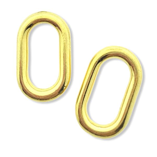 Tussenzetsel Ovale ring Goud 24kr DQ 20x12mm-Kraaltjes van Renate
