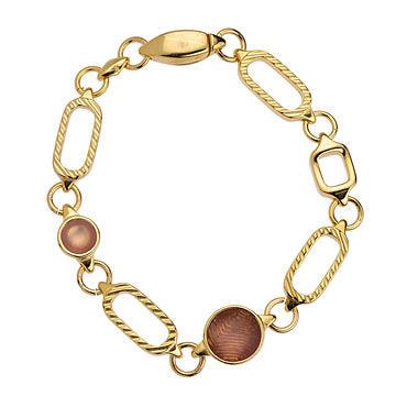 Tussenzetsel Rechthoek Frame Design 24K Goud DQ - 8,5x21mm-Kraaltjes van Renate