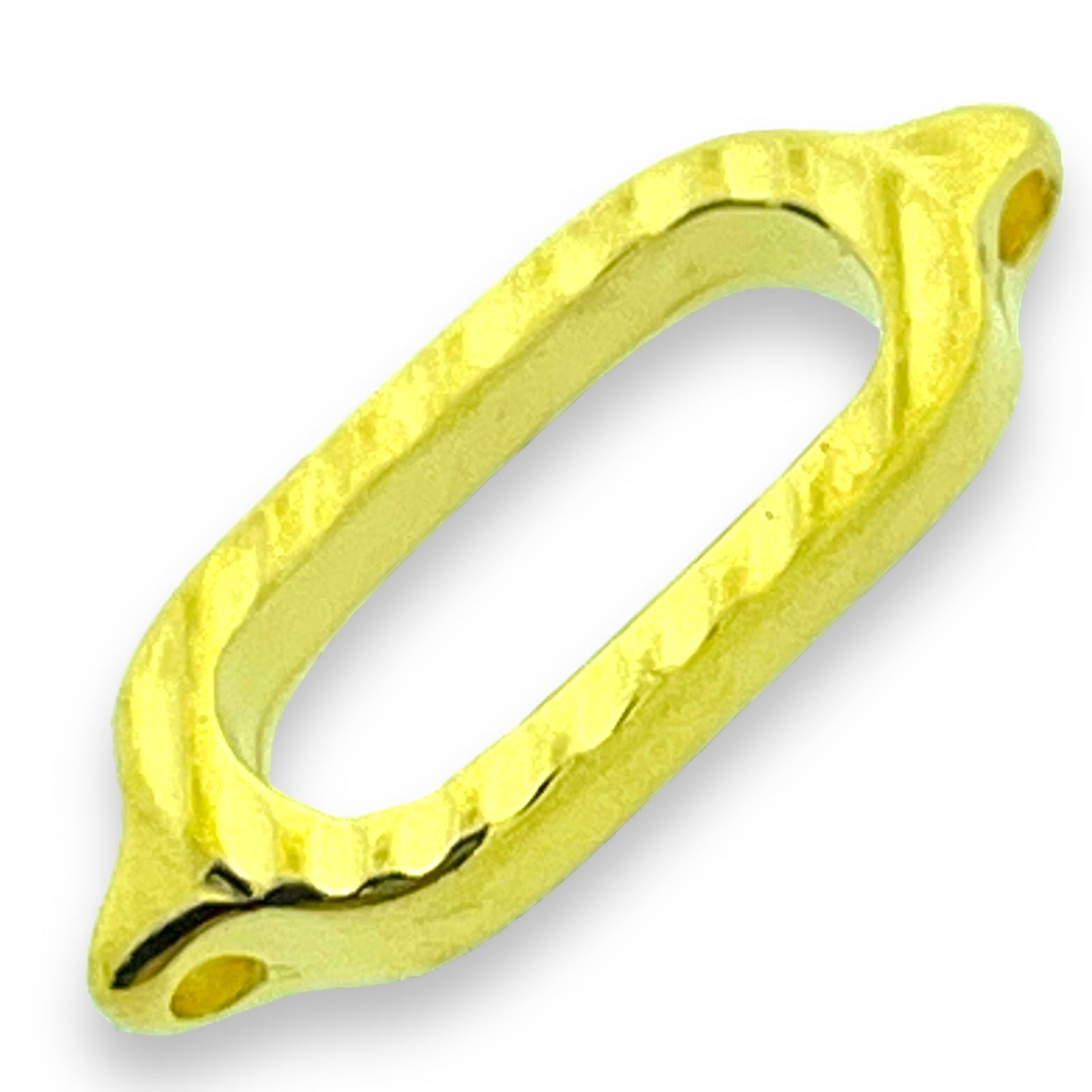 Tussenzetsel Rechthoek Frame Design 24K Goud DQ - 8,5x21mm-Kraaltjes van Renate