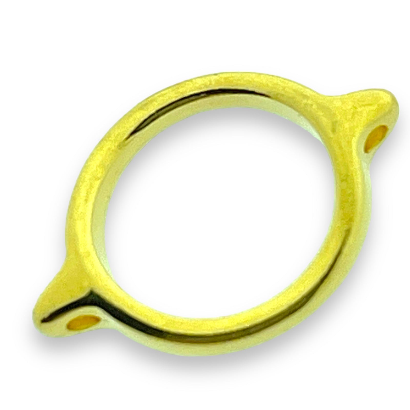 Tussenzetsel Ring 24K Goud DQ - 20x14mm-Kraaltjes van Renate