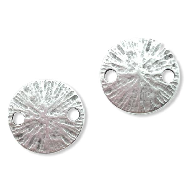 Tussenzetsel Rond motief Zilver DQ 12mm-Kraaltjes van Renate