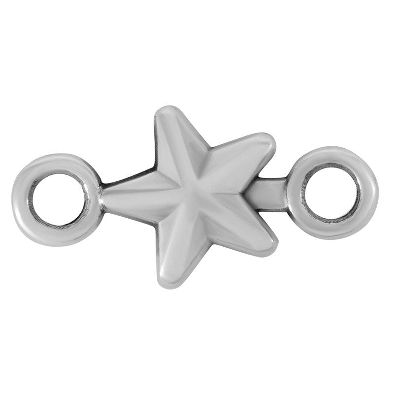 Tussenzetsel Ster Zilver DQ 7mm-bedels-Kraaltjes van Renate