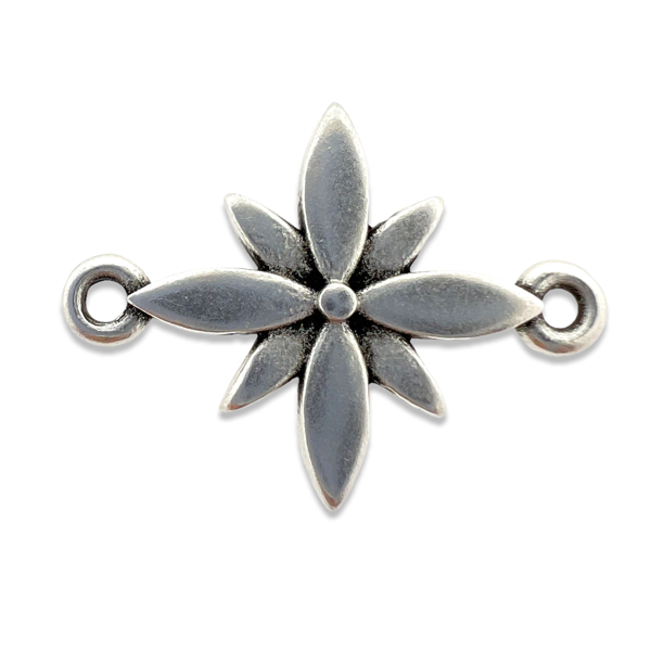 Tussenzetsel Zilver DQ 16x21mm-bedels-Kraaltjes van Renate