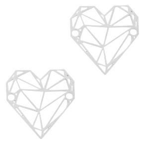 Tussenzetsel bohemian geometric zilver Zilver 20x19mm-Kraaltjes van Renate