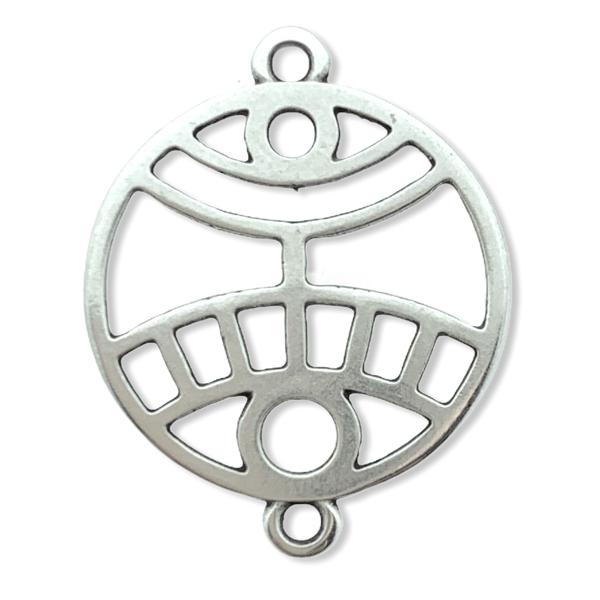 Tussenzetsel filigraan oog Zilver DQ 25x20mm-Kraaltjes van Renate