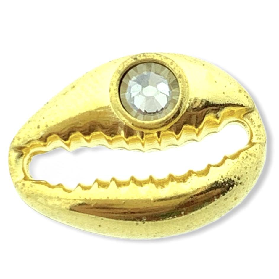 Tussenzetsel kauri ss16 Goud 24kr DQ 18x13mm-Kraaltjes van Renate