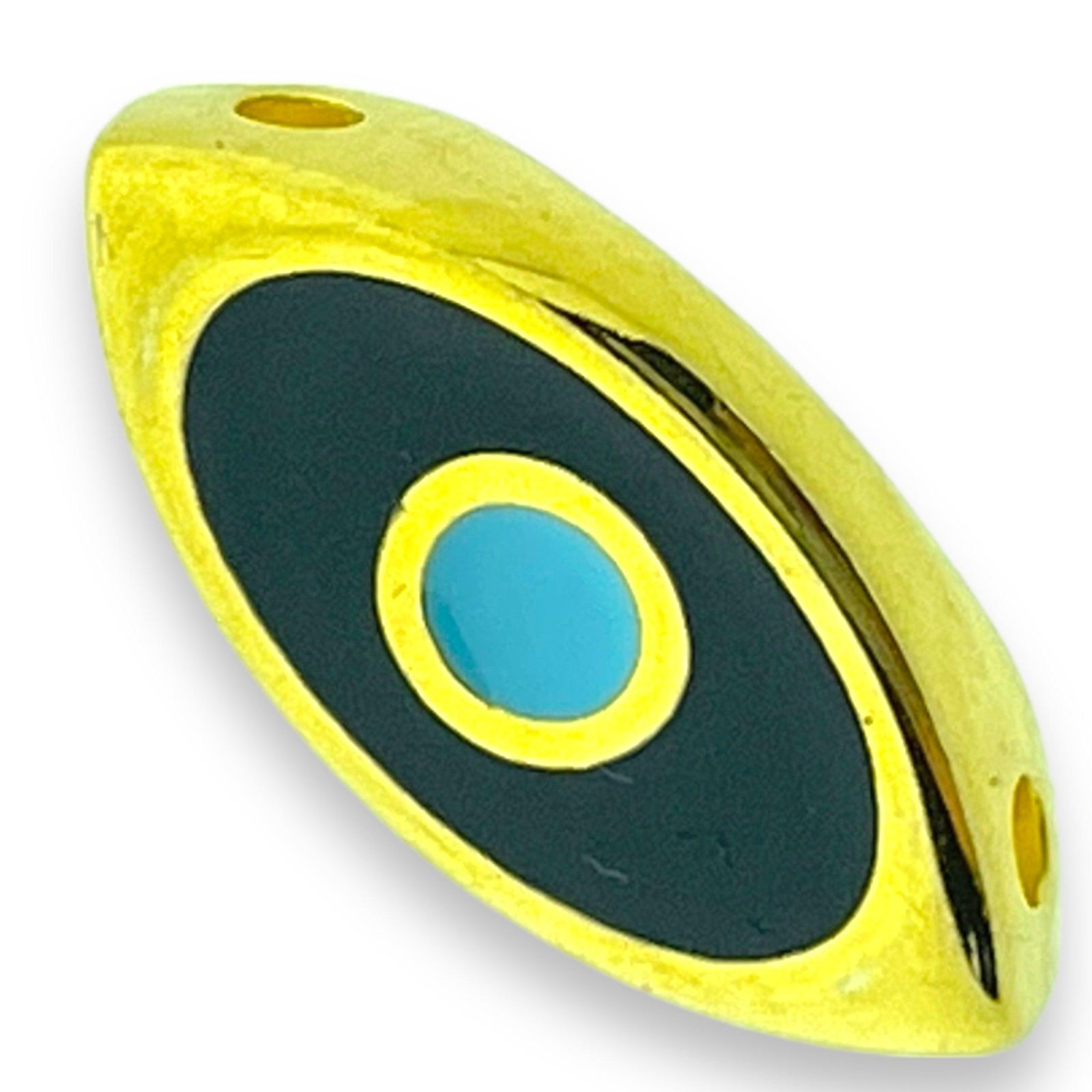 Tussenzetsel kraal Eye 24K Goud DQ - 18x10mm-Kraaltjes van Renate