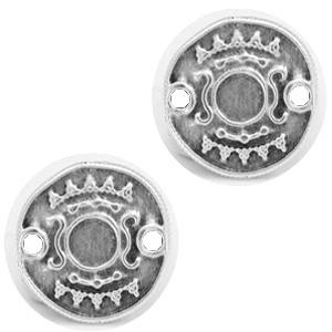 Tussenzetsel munt Zilver DQ 17mm-Kraaltjes van Renate