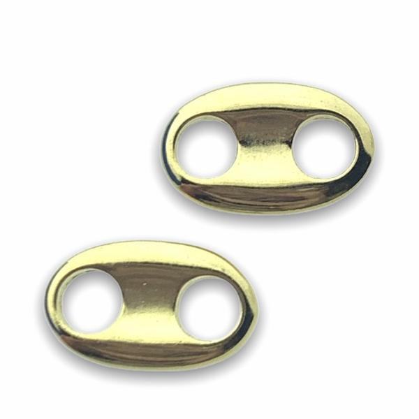 Tussenzetsel ovaal Goud 24kr DQ 13x8mm-Kraaltjes van Renate