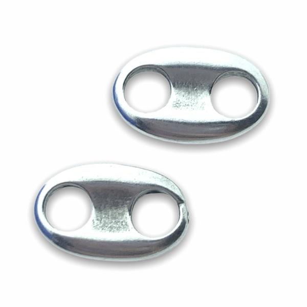 Tussenzetsel ovaal Zilver DQ 13x8mm-Kraaltjes van Renate