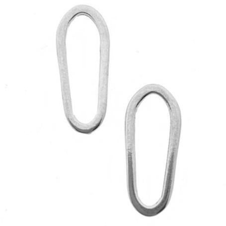 Tussenzetsel ovaal Zilver DQ 7x17mm-Kraaltjes van Renate