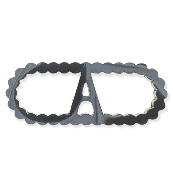 Tussenzetsel rechthoek A Stainless steel Zilver (RVS) 15x6mm-bedels-Kraaltjes van Renate