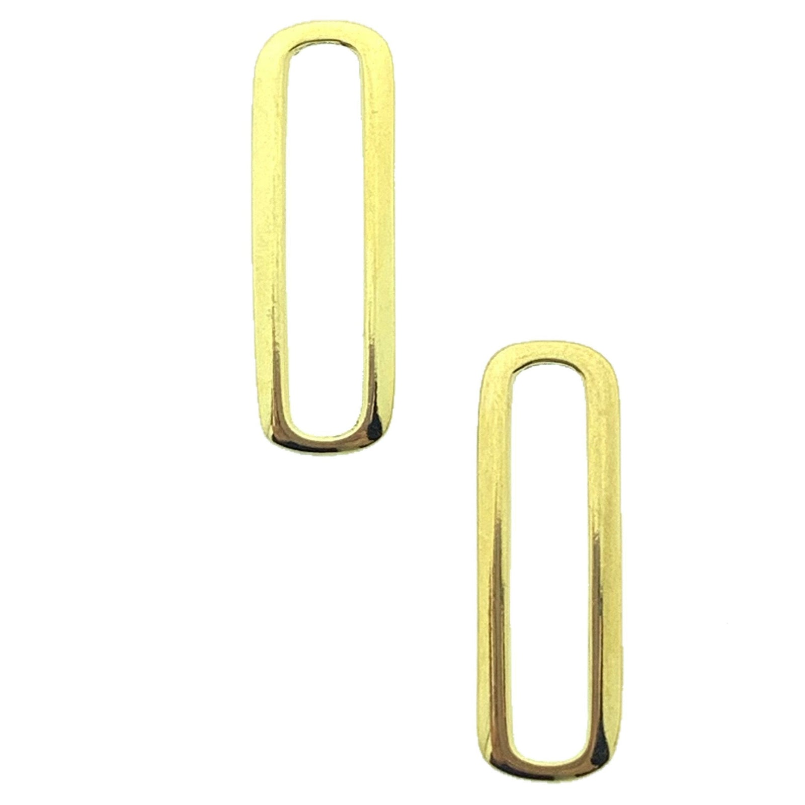 Tussenzetsel rechthoek Goud 24kr DQ 6.5x19.5mm-Kraaltjes van Renate