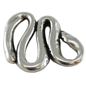 Tussenzetsel slang metaal zilver DQ 29mm-Kraaltjes van Renate