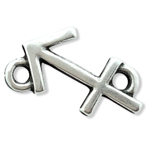 Tussenzetsel sterrenbeeld Boogschutter Zilver DQ 14x6mm-Kraaltjes van Renate