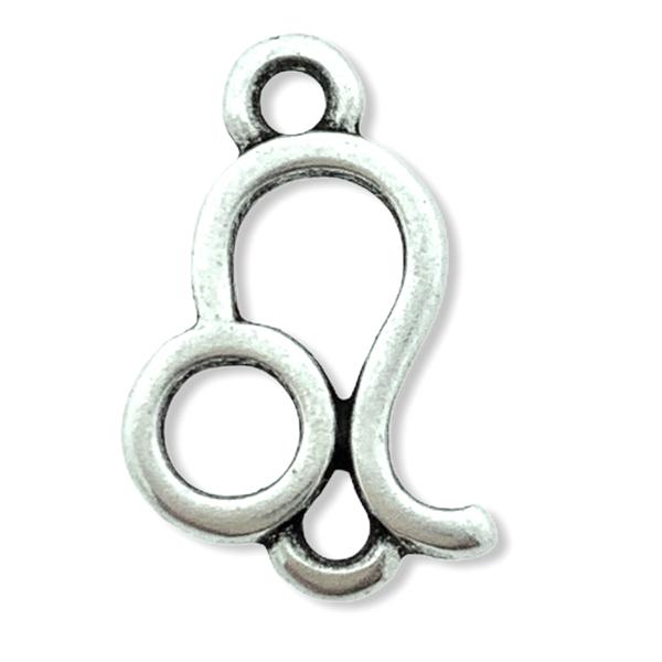 Tussenzetsel sterrenbeeld Leeuw Zilver DQ 15x10mm-Kraaltjes van Renate