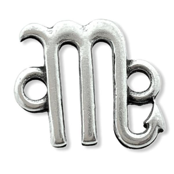 Tussenzetsel sterrenbeeld Schorpioen Zilver DQ 10x12mm-Kraaltjes van Renate