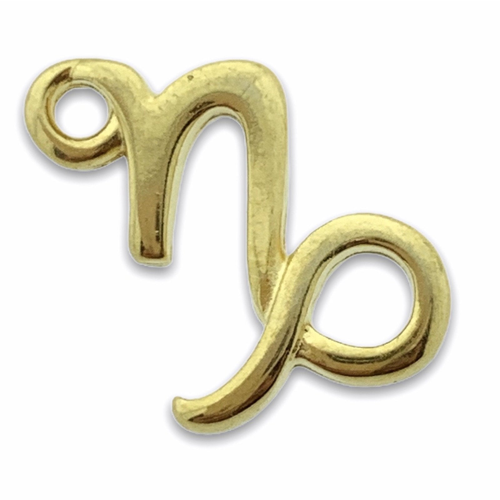 Tussenzetsel sterrenbeeld Steenbok Goud 24kr DQ 12x10mm-Kraaltjes van Renate