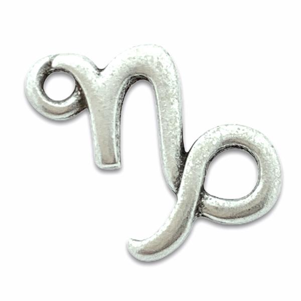 Tussenzetsel sterrenbeeld Steenbok Zilver DQ 12x10mm-Kraaltjes van Renate