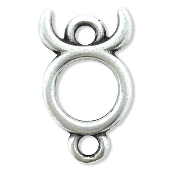 Tussenzetsel sterrenbeeld Stier Zilver DQ 12x8mm-Kraaltjes van Renate