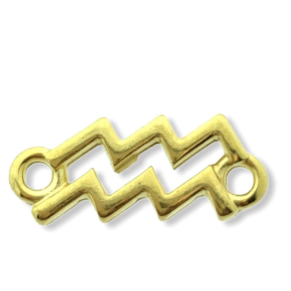 Tussenzetsel sterrenbeeld Waterman Goud 24kr DQ 6x15mm-Kraaltjes van Renate