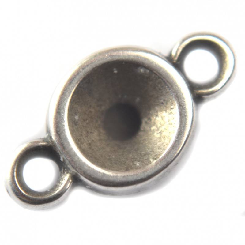 Tussenzetsel voor SS29 metaal zilver DQ 14x8mm-Kraaltjes van Renate