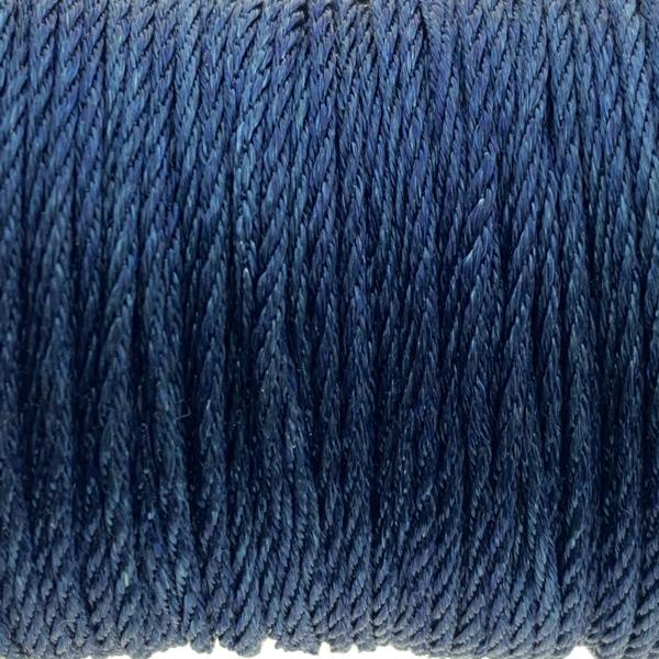 Twisted nylon koord Donker blauw 1.3mm - 3 meter-Kraaltjes van Renate
