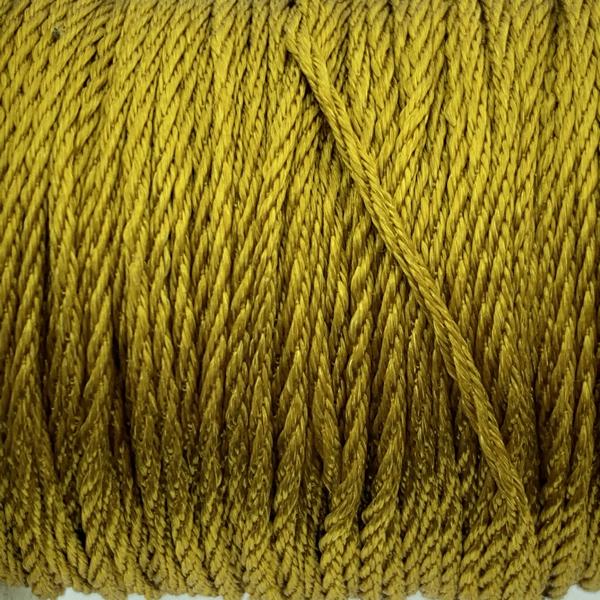 Twisted nylon koord Goud 1.3mm - 3 meter-Kraaltjes van Renate