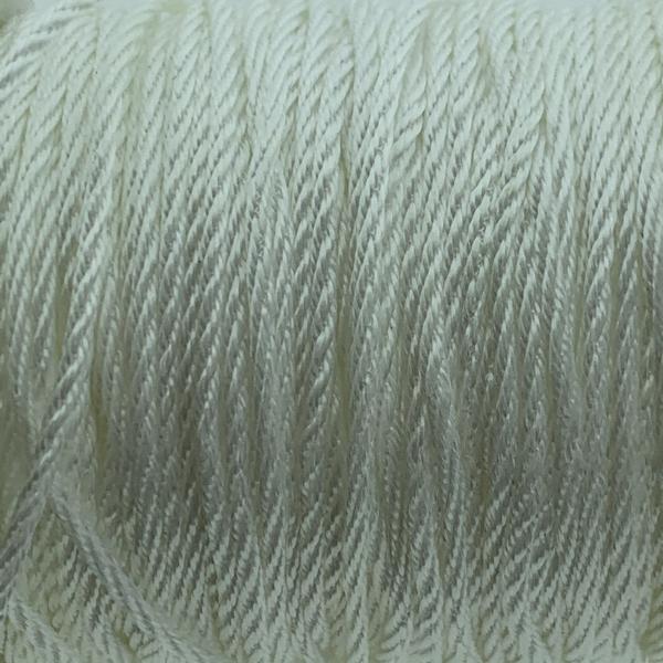 Twisted nylon koord wit 1.3mm - 3 meter-Kraaltjes van Renate