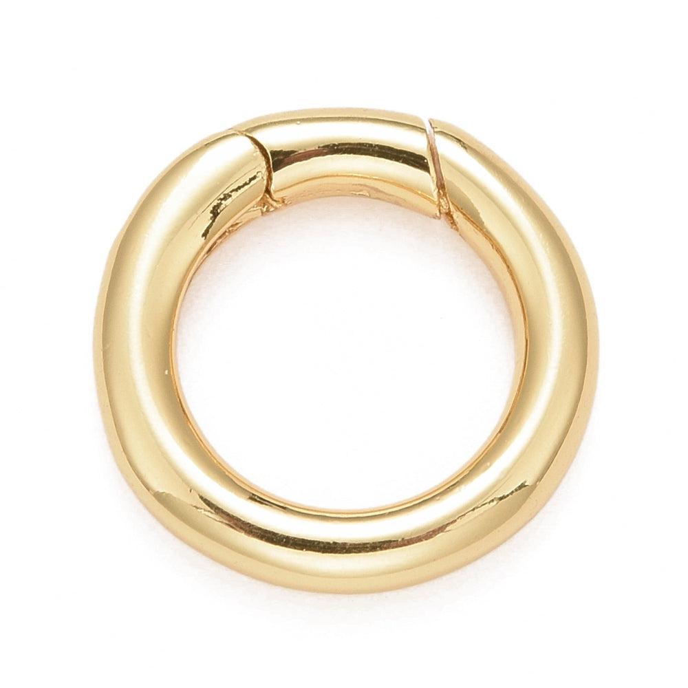 Slot rond 18K goud 15x3mm- per stuk-bedels-Kraaltjes van Renate