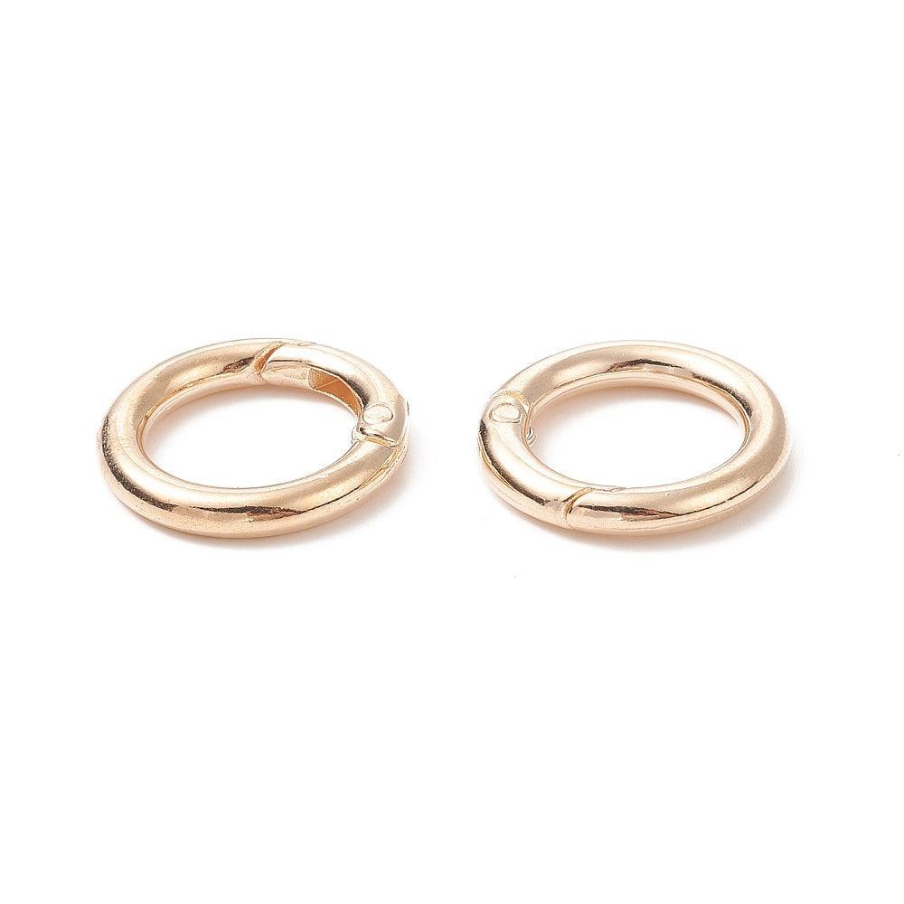 Veerring O-Ring Alloy Licht Goud 25mm - per stuk-Sluitingen-Kraaltjes van Renate