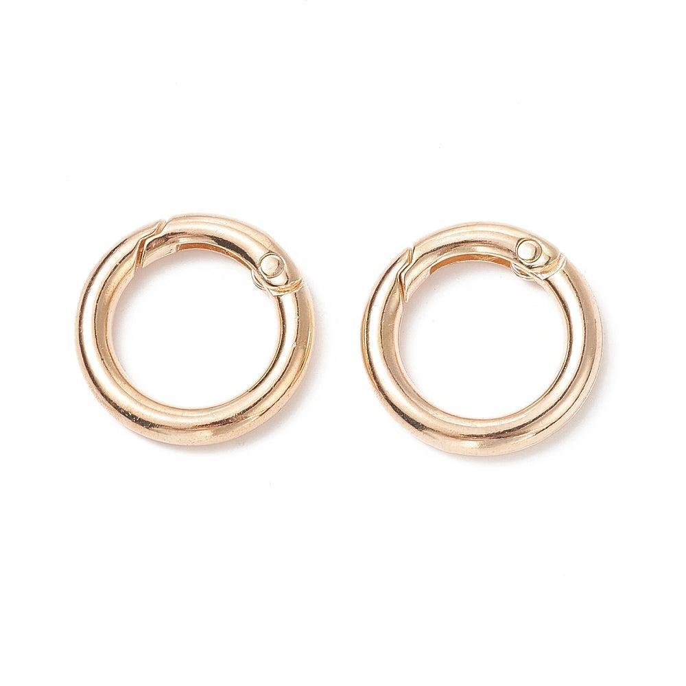 Veerring O-Ring Alloy Licht Goud 25mm - per stuk-Sluitingen-Kraaltjes van Renate